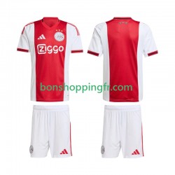 Maillot Domicile Ajax Amsterdam 2025-2026 Manches Courtes Jeune Enfant(+shorts)
