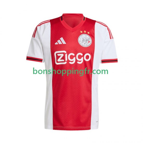 Maillot Domicile Ajax Amsterdam 2025-2026 Manches Courtes Homme Maillot Domicile Ajax Amsterdam 2025-2026 Manches Courtes Homme