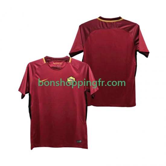 Maillot Rétro Domicile AS Rome 2017-2018 Manches Courtes Homme Maillot Rétro Domicile AS Rome 2017-2018 Manches Courtes Homme