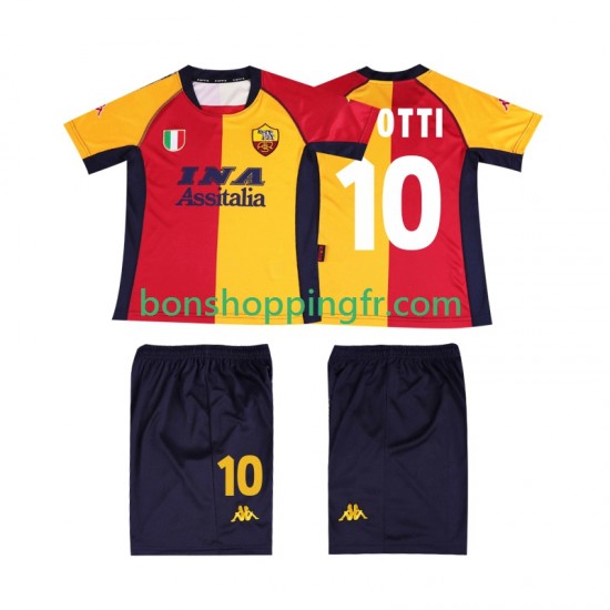 Maillot Rétro Domicile AS Rome TOTTI 10 2001 Manches Courtes Jeune Enfant(+shorts) Maillot Rétro Domicile AS Rome TOTTI 10 2001 Manches Courtes Jeune Enfant(+shorts)