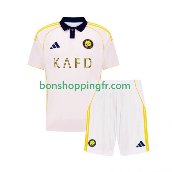 Maillot 3ème Al Nassr 2025-2026 Manches Courtes Jeune Enfant(+shorts) Maillot 3ème Al Nassr 2025-2026 Manches Courtes Jeune Enfant(+shorts)