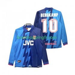 Maillot Rétro Extérieur Arsenal Bergkamp 10 1995 1996 Manches Longues Homme
