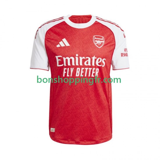 Maillot Domicile Arsenal 2025-2026 Manches Courtes Homme Maillot Domicile Arsenal 2025-2026 Manches Courtes Homme