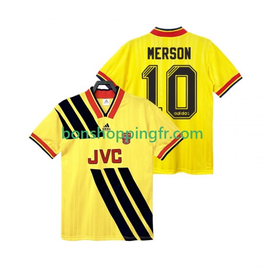 Maillot Rétro Extérieur Arsenal MERSON 10 1993 1994 Manches Courtes Homme Maillot Rétro Extérieur Arsenal MERSON 10 1993 1994 Manches Courtes Homme