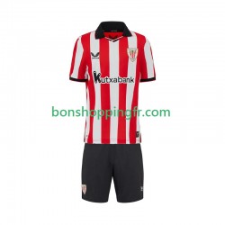 Maillot Domicile Athletic Bilbao 2025-2026 Manches Courtes Jeune Enfant(+shorts)