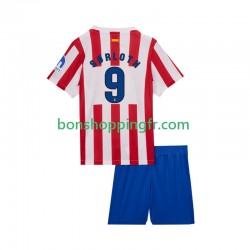 Maillot Domicile Atlético Madrid Alexander Sorloth 9 2025-2026 Manches Courtes Jeune Enfant(+shorts)