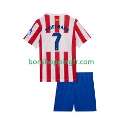 Maillot Domicile Atlético Madrid Antoine Griezmann 7 2025-2026 Manches Courtes Jeune Enfant(+shorts)