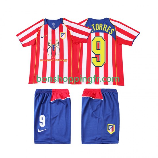 Maillot Rétro Domicile Atlético Madrid F TORRES 9 2004 2005 Manches Courtes Jeune Enfant(+shorts) Maillot Rétro Domicile Atlético Madrid F TORRES 9 2004 2005 Manches Courtes Jeune Enfant(+shorts)