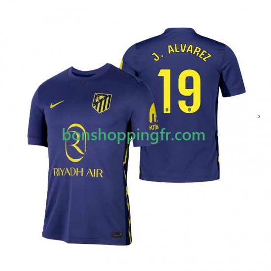 Maillot Extérieur Atlético Madrid Julian Alvarez 19 2025-2026 Manches Courtes Homme Maillot Extérieur Atlético Madrid Julian Alvarez 19 2025-2026 Manches Courtes Homme