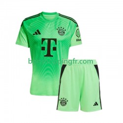 Maillot Domicile Bayern Munich Gardien 2025-2026 Manches Courtes Jeune Enfant(+shorts)