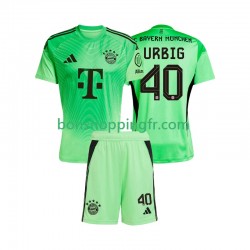 Maillot Domicile Bayern Munich Gardien Jonas Urbig 40 2025-2026 Manches Courtes Jeune Enfant(+shorts)