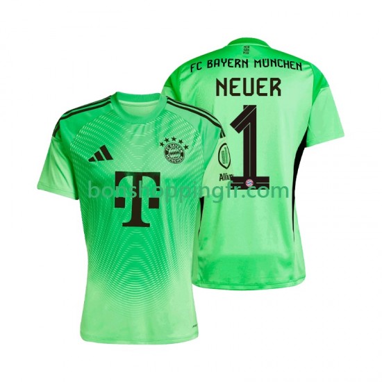 Maillot Domicile Bayern Munich Gardien Manuel Neuer 1 2025-2026 Manches Courtes Homme Maillot Domicile Bayern Munich Gardien Manuel Neuer 1 2025-2026 Manches Courtes Homme