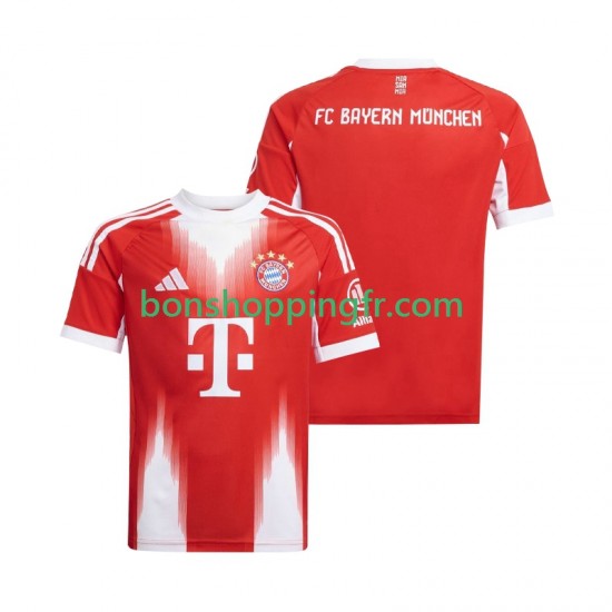 Maillot Domicile Bayern Munich 2025-2026 Manches Courtes Homme