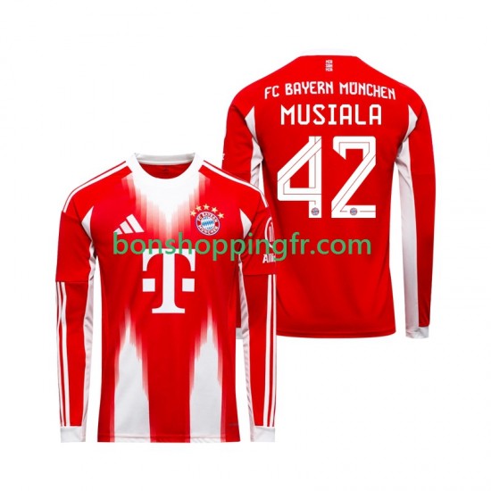 Maillot Domicile Bayern Munich Jamal Musiala 42 2025-2026 Manches Longues Homme Maillot Domicile Bayern Munich Jamal Musiala 42 2025-2026 Manches Longues Homme