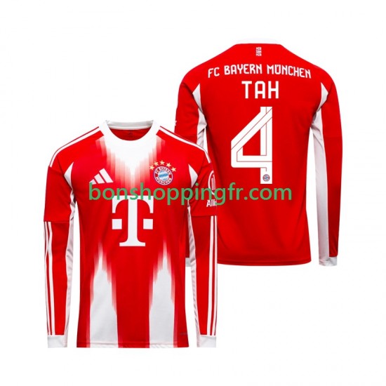 Maillot Domicile Bayern Munich Jonathan Tah 4 2025-2026 Manches Longues Homme Maillot Domicile Bayern Munich Jonathan Tah 4 2025-2026 Manches Longues Homme