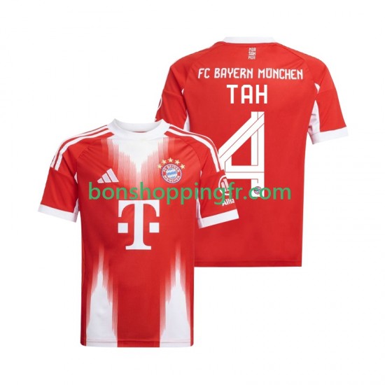 Maillot Domicile Bayern Munich Jonathan Tah 4 2025-2026 Manches Courtes Homme Maillot Domicile Bayern Munich Jonathan Tah 4 2025-2026 Manches Courtes Homme