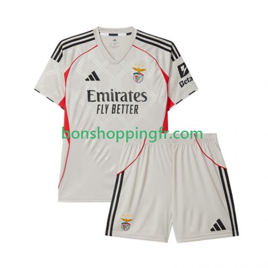 Maillot Extérieur Benfica 2025-2026 Manches Courtes Jeune Enfant(+shorts) Maillot Extérieur Benfica 2025-2026 Manches Courtes Jeune Enfant(+shorts)