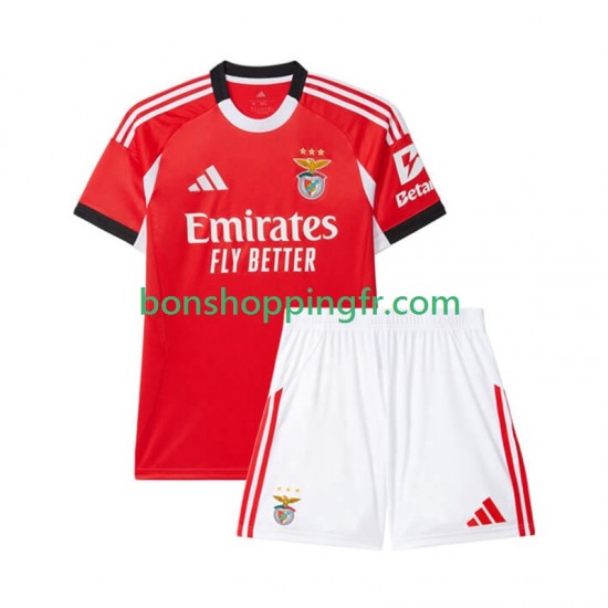 Maillot Domicile Benfica 2025-2026 Manches Courtes Jeune Enfant(+shorts) Maillot Domicile Benfica 2025-2026 Manches Courtes Jeune Enfant(+shorts)