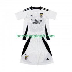 Maillot Domicile Benfica Special 2025-2026 Blanc Manches Courtes Jeune Enfant(+shorts)