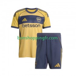 Maillot Extérieur CA Boca Juniors 2025-2026 Manches Courtes Jeune Enfant(+shorts)