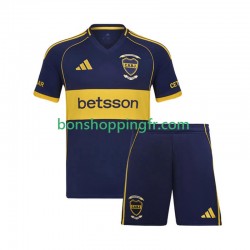 Maillot Domicile CA Boca Juniors 2025-2026 Manches Courtes Jeune Enfant(+shorts)