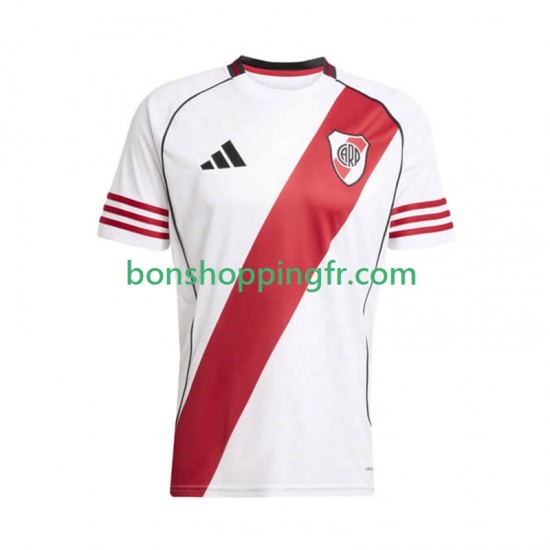Maillot Domicile CA River Plate 2025-2026 Manches Courtes Homme Maillot Domicile CA River Plate 2025-2026 Manches Courtes Homme