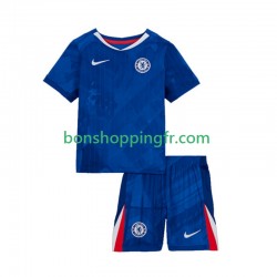 Maillot Domicile Chelsea 2025-2026 Manches Courtes Jeune Enfant(+shorts)