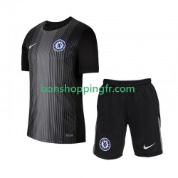 Maillot Domicile Chelsea Gardien 2025-2026 Manches Courtes Jeune Enfant(+shorts)
