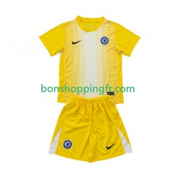 Maillot 3ème Chelsea Gardien 2025-2026 Manches Courtes Jeune Enfant(+shorts)