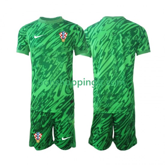 Maillot Extérieur Croatie Gardien 2024 Manches Courtes Jeune Enfant(+shorts) Maillot Extérieur Croatie Gardien 2024 Manches Courtes Jeune Enfant(+shorts)