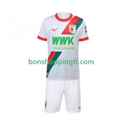Maillot Domicile FC Augsburg 2025-2026 Manches Courtes Jeune Enfant(+shorts)