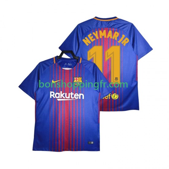 Maillot Rétro Domicile FC Barcelone Neymar JR 11 2017-2018 Manches Courtes Homme Maillot Rétro Domicile FC Barcelone Neymar JR 11 2017-2018 Manches Courtes Homme