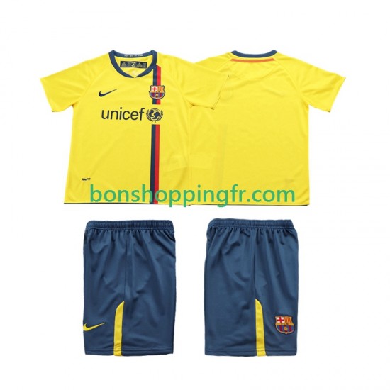 Maillot Rétro Extérieur FC Barcelone 2008 2009 Manches Courtes Jeune Enfant(+shorts) Maillot Rétro Extérieur FC Barcelone 2008 2009 Manches Courtes Jeune Enfant(+shorts)
