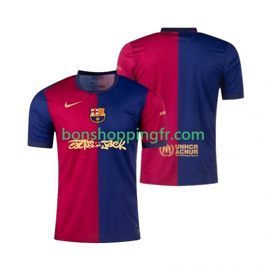 Maillot Domicile FC Barcelone TRAVIS SCOTT 2024-2025 Manches Courtes Homme Maillot Domicile FC Barcelone TRAVIS SCOTT 2024-2025 Manches Courtes Homme
