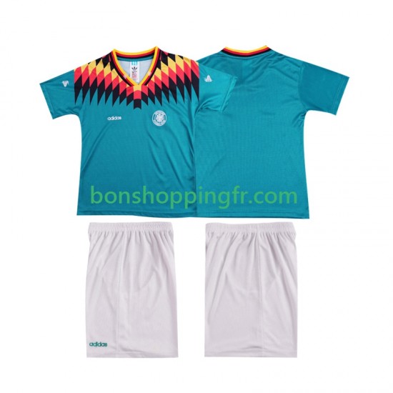 Maillot Rétro Extérieur Allemagne 1994 Manches Courtes Jeune Enfant(+shorts) Maillot Rétro Extérieur Allemagne 1994 Manches Courtes Jeune Enfant(+shorts)