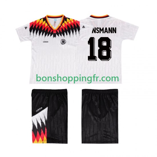 Maillot Rétro Domicile Allemagne KLINSMANN 18 1994 Manches Courtes Jeune Enfant(+shorts) Maillot Rétro Domicile Allemagne KLINSMANN 18 1994 Manches Courtes Jeune Enfant(+shorts)