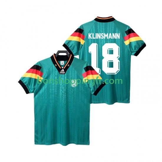 Maillot Rétro Extérieur Allemagne KLINSMANN 18 1992 Manches Courtes Homme Maillot Rétro Extérieur Allemagne KLINSMANN 18 1992 Manches Courtes Homme