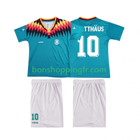 Maillot Rétro Extérieur Allemagne MATTHAUS 10 1994 Manches Courtes Jeune Enfant(+shorts) Maillot Rétro Extérieur Allemagne MATTHAUS 10 1994 Manches Courtes Jeune Enfant(+shorts)