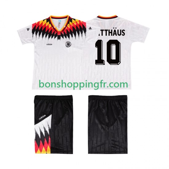 Maillot Rétro Domicile Allemagne MATTHAUS 10 1994 Manches Courtes Jeune Enfant(+shorts) Maillot Rétro Domicile Allemagne MATTHAUS 10 1994 Manches Courtes Jeune Enfant(+shorts)