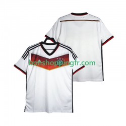 Maillot Rétro Domicile Allemagne World Cup 2014 Manches Courtes Homme