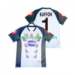 Maillot Rétro Domicile Juventus Gardien Buffon 1 2002-2003 Manches Courtes Homme
