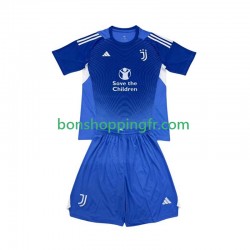 Maillot Domicile Juventus Gardien 2025-2026 Manches Courtes Jeune Enfant(+shorts)