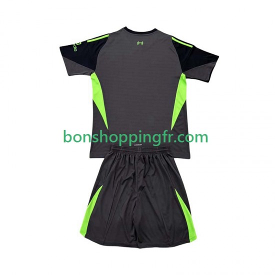 Maillot Domicile Liverpool Gardien 2025-2026 Manches Courtes Jeune Enfant(+shorts)