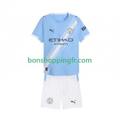 Maillot Domicile Manchester City 2025-2026 Manches Courtes Jeune Enfant(+shorts)