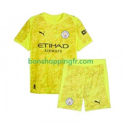 Maillot 3ème Manchester City Gardien 2025-2026 Manches Courtes Jeune Enfant(+shorts)
