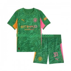 Maillot Domicile Manchester City Gardien Ederson Moraes 31 2025-2026 Manches Courtes Jeune Enfant(+shorts)