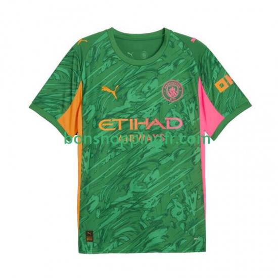 Maillot Domicile Manchester City Gardien 2025-2026 Manches Courtes Homme Maillot Domicile Manchester City Gardien 2025-2026 Manches Courtes Homme