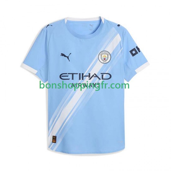 Maillot Domicile Manchester City 2025-2026 Manches Courtes Homme Maillot Domicile Manchester City 2025-2026 Manches Courtes Homme