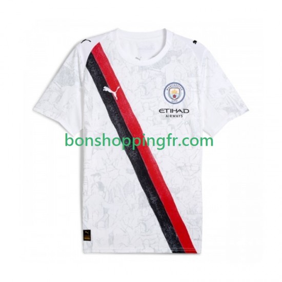 Maillot Domicile Manchester City KIDSUPER 2025-2026 Manches Courtes Homme Maillot Domicile Manchester City KIDSUPER 2025-2026 Manches Courtes Homme