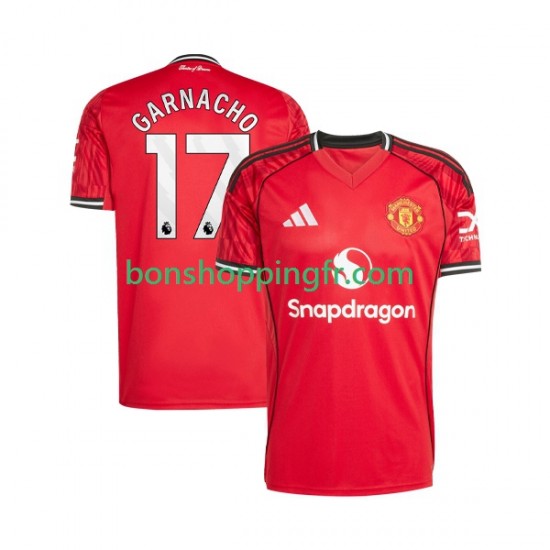 Maillot Domicile Manchester United Alejandro Garnacho 17 2025-2026 Manches Courtes Homme Maillot Domicile Manchester United Alejandro Garnacho 17 2025-2026 Manches Courtes Homme